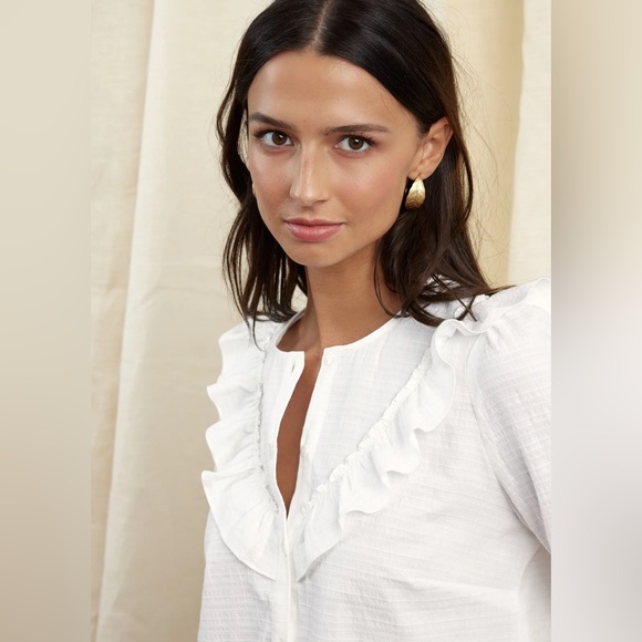 NWOT Apoluze Paris white blouse size 2 (EU 36) - Picture 4 of 9